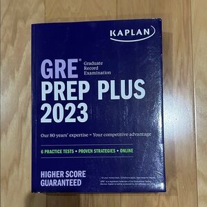 Kaplan GRE Prep Plus 2023 in Blue